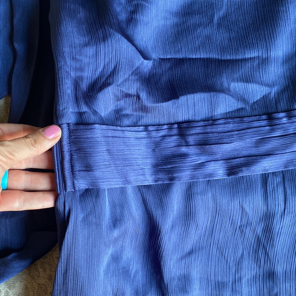 NWT Sachin + Babi Kayla Full-Length Satin Gown in Deep Cobalt, size 2 - Picture 11 of 12
